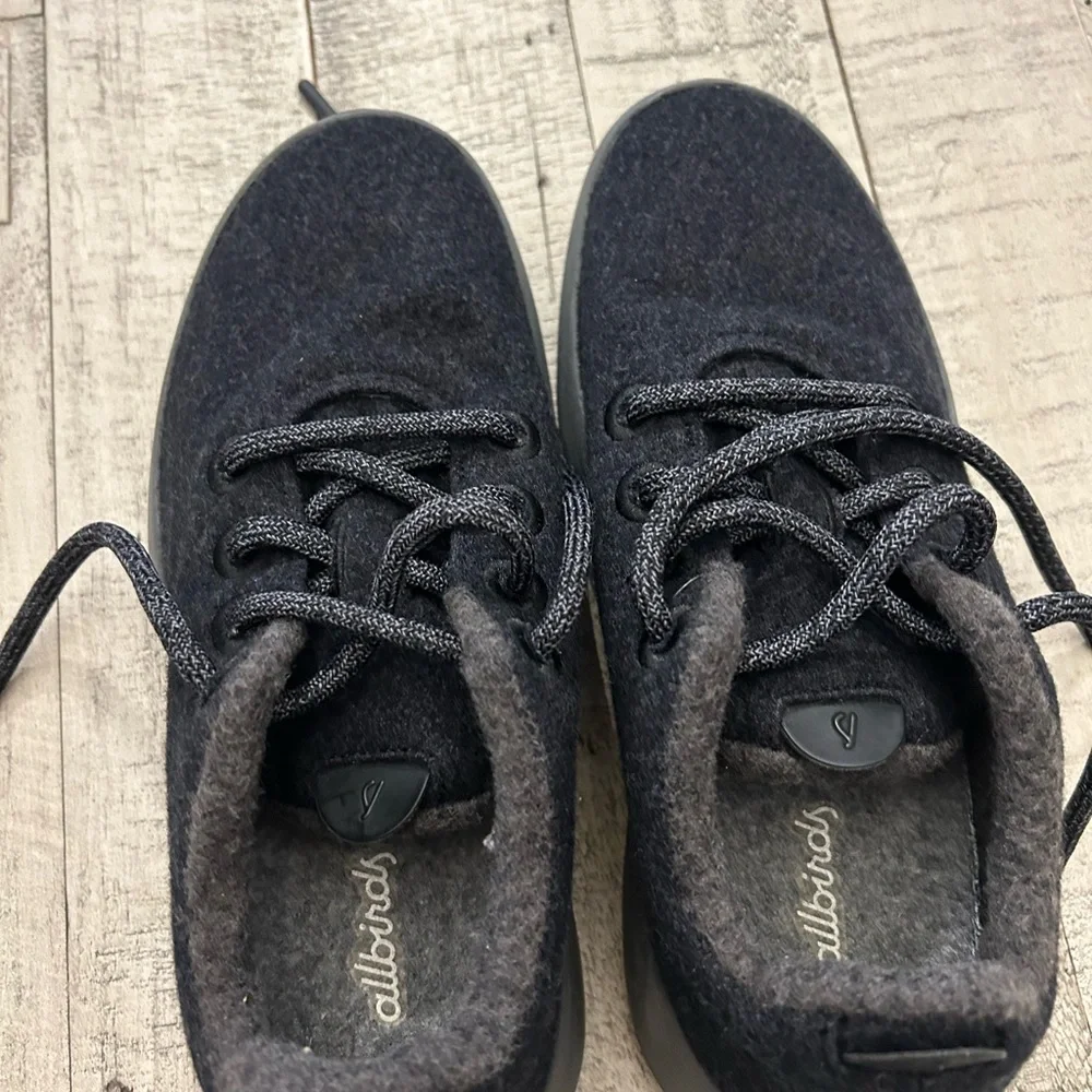 Allbirds Mizzle Runners US Women's Size 8 Gray Merino Wool‎ upper Rubber sole